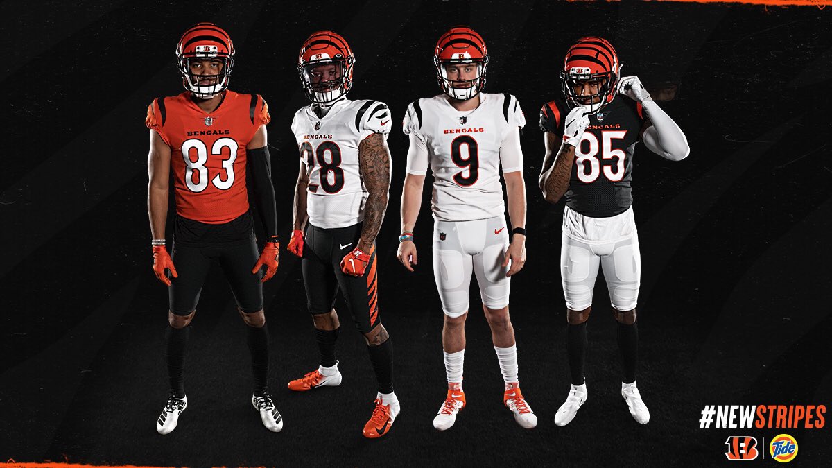 Cincinnati Bengals Reveal 'New Stripes' Uniforms