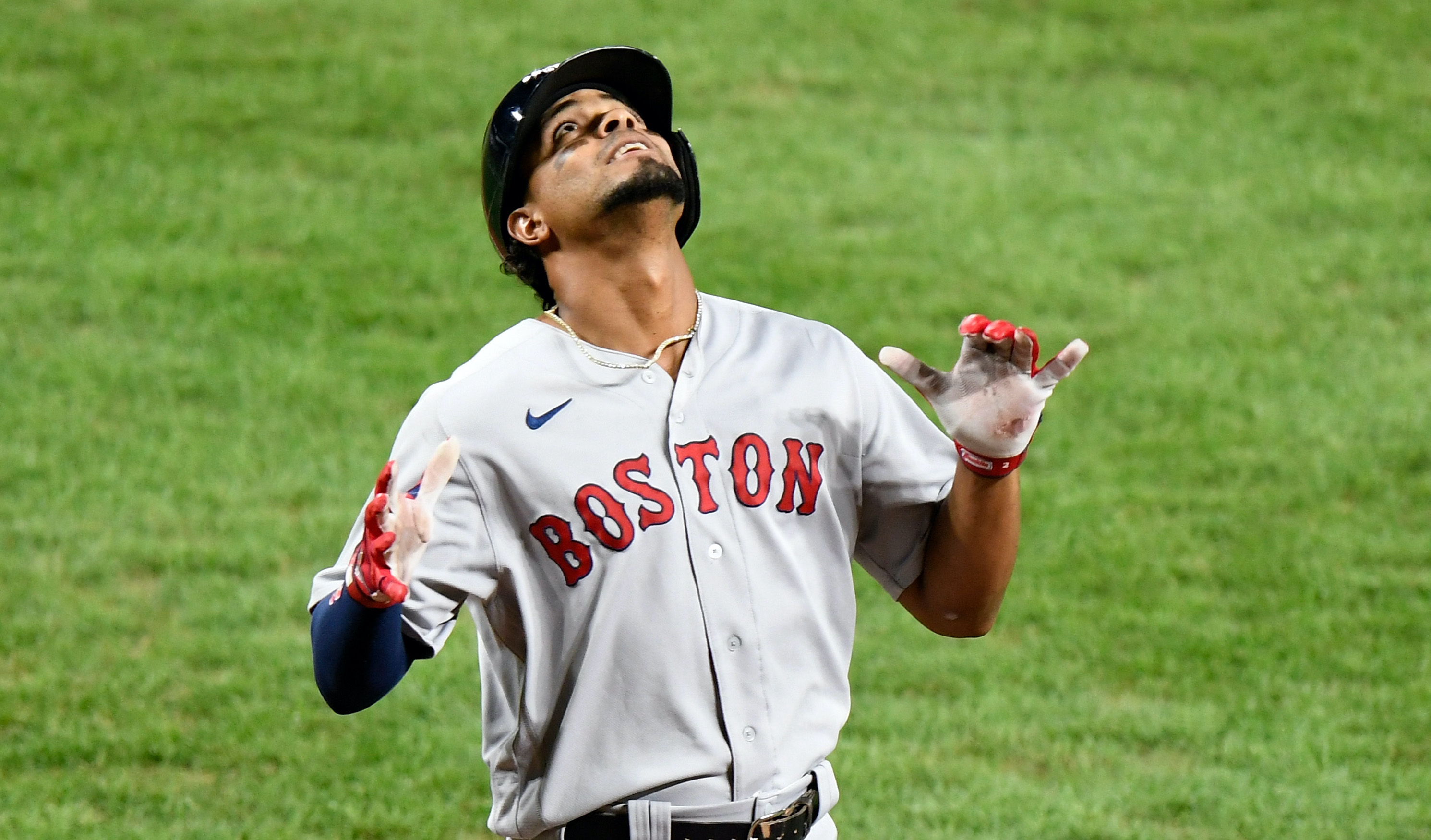 <p>This is not a name Red Sox fans wanted to see on this list. Don't worry, though. It isn't likely Boston will part ways with its homegrown star shortstop.</p>
<p>The reason we're putting Bogaerts here is that Bloom has made it abundantly clear no player is "untouchable" in trade talks this season. Plus, MLB insider Jon Heyman raised some eyebrows when he said there's <a href="https://www.nbcsports.com/boston/red-sox/mlb-rumors-odds-red-sox-trade-xander-bogaerts-or-jd-martinez-one-insider?b">a 20 percent chance</a> the two-time World Series champ gets dealt.</p>
<p>Do we expect Bogaerts to be traded? No. But we have to remind Sox fans to be prepared for anything in what's been a bleak and unpredictable 2020.</p>