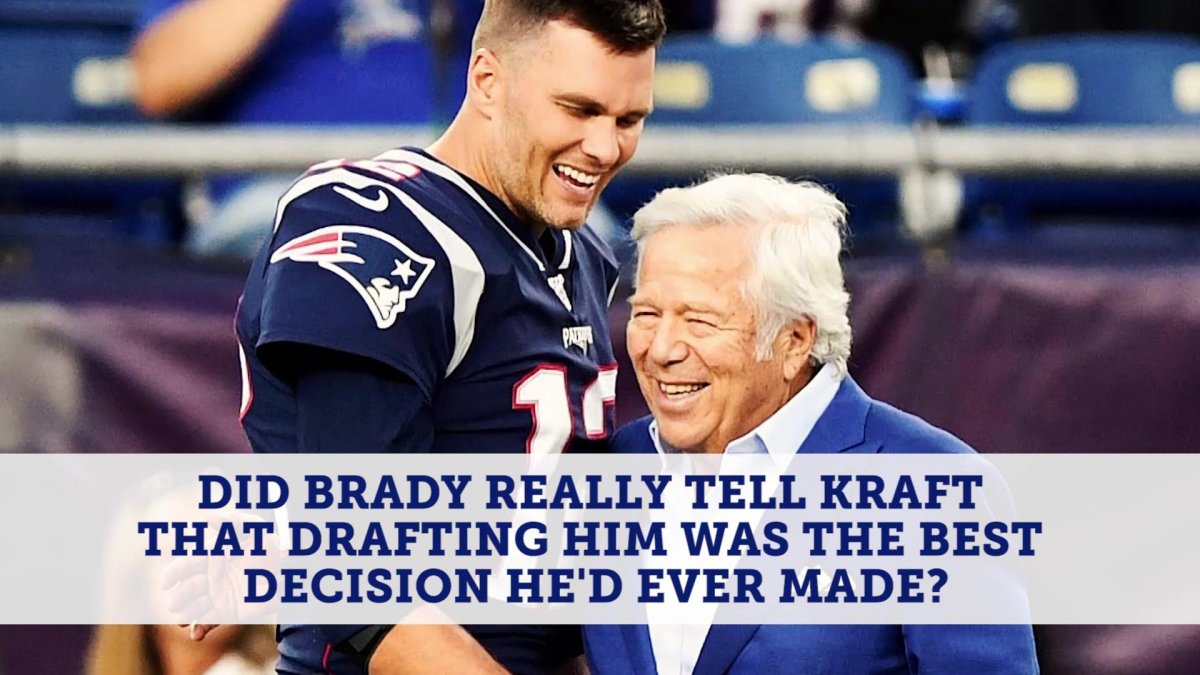 Tom Brady corrects Robert Kraft over classic first Patriots meeting story – NBC Sports Boston
