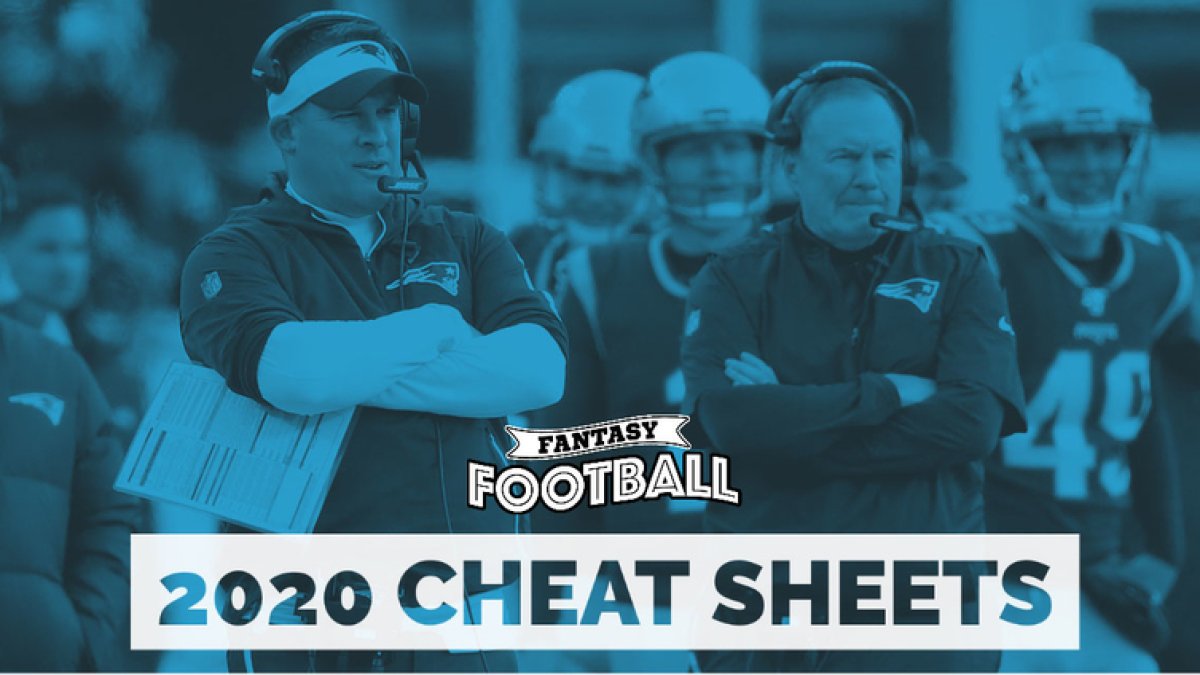 fantasy football cheat sheet 2020