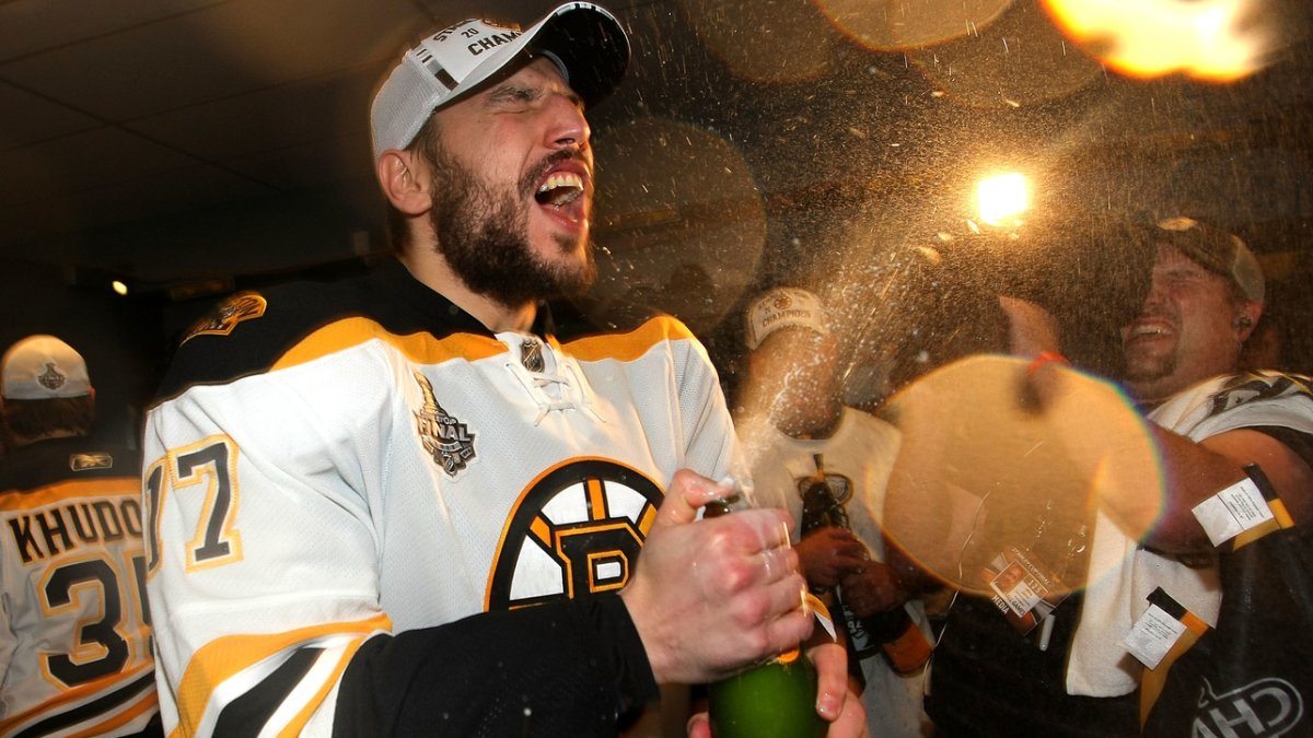 Milan Lucic chugs beers in Vancouver to celebrate anniversary of Bruins  Stanley Cup win Milan Lucic chugs beers in Vancouver to celebrate  anniversary of Bruins Stanley Cup win