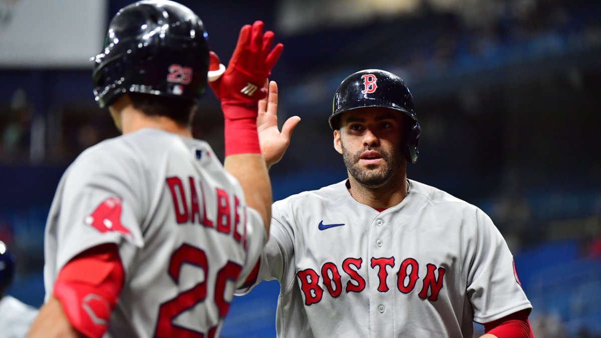 Red Sox decide if J.D. Martinez will be on ALDS roster vs. Rays, make  stunning pitching staff decision 