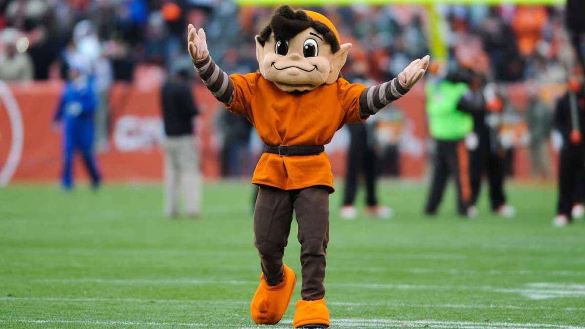 What is the Cleveland Browns' mascot?