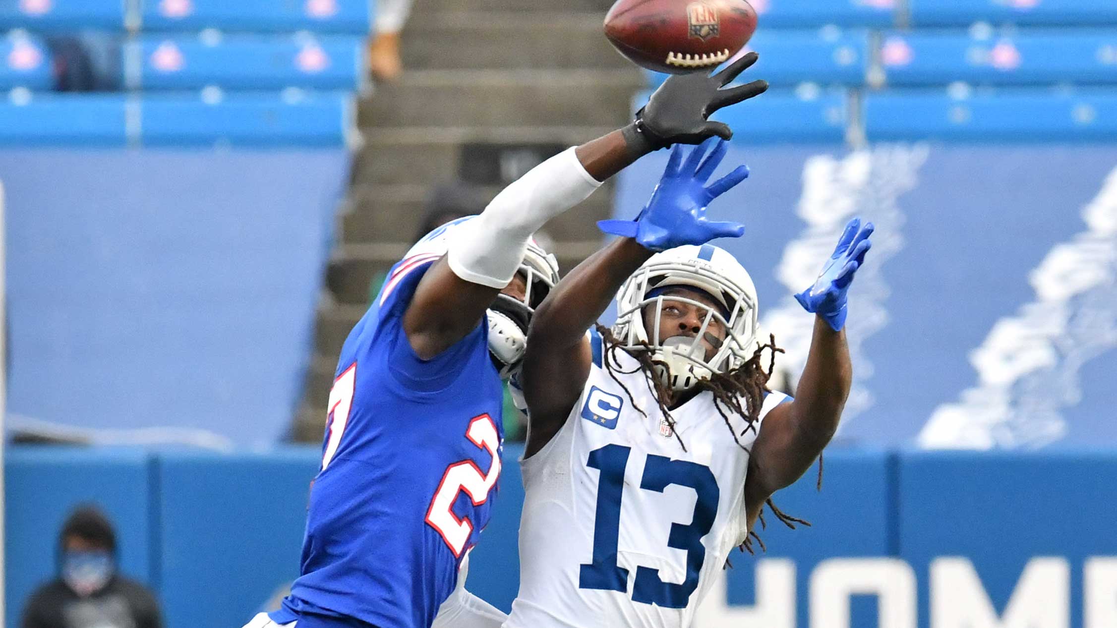 <p>The Buffalo Bills skyrocketed up the AFC hierarchy in 2020 thanks to a booming passing attack with <a href="https://www.nbcsports.com/washington/ravens/josh-allens-new-reported-deal-could-set-market-lamar-jackson">Josh Allen</a> and Stefon Diggs. The 13-3 squad wasn’t too shabby defending the pass, either.</p>

<p>Tre’Davious White was named to the All-Pro second team after collecting three interceptions, 11 passes defended and 1.5 sacks. He also tied Stephon Gilmore and Anthony Harris for the league lead in interceptions with six in 2019.</p>

<p>Alongside White is Levi Wallace, who has picked off two passes in each of the last two seasons.</p>

<p>The Pats and Bills will face each other twice in a 20 days. They have a Monday Night Football matchup in Buffalo for Week 13 and meet again in Foxboro for Week 16.</p>
