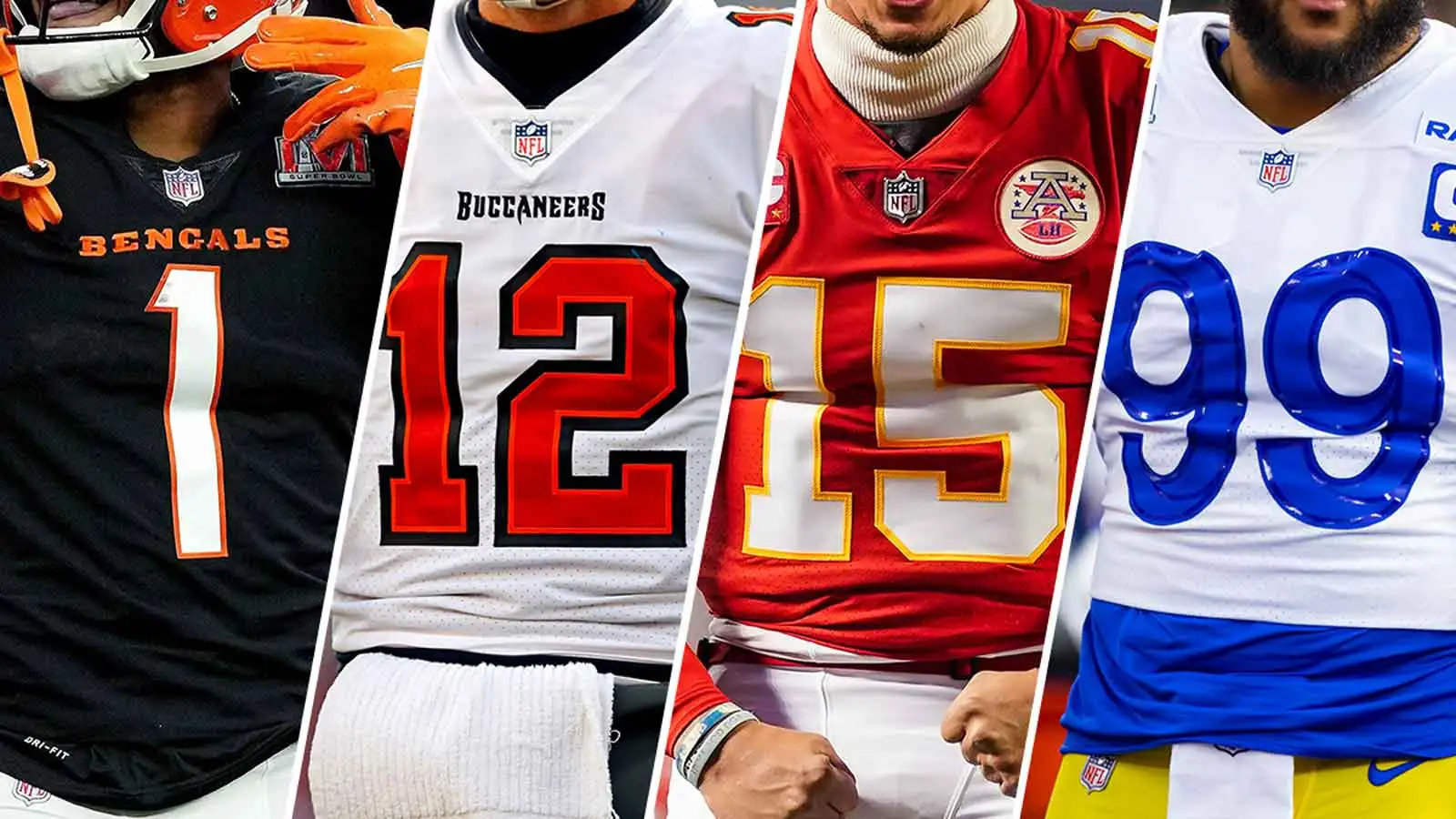 Best player by jersey number for 2022 NFL season