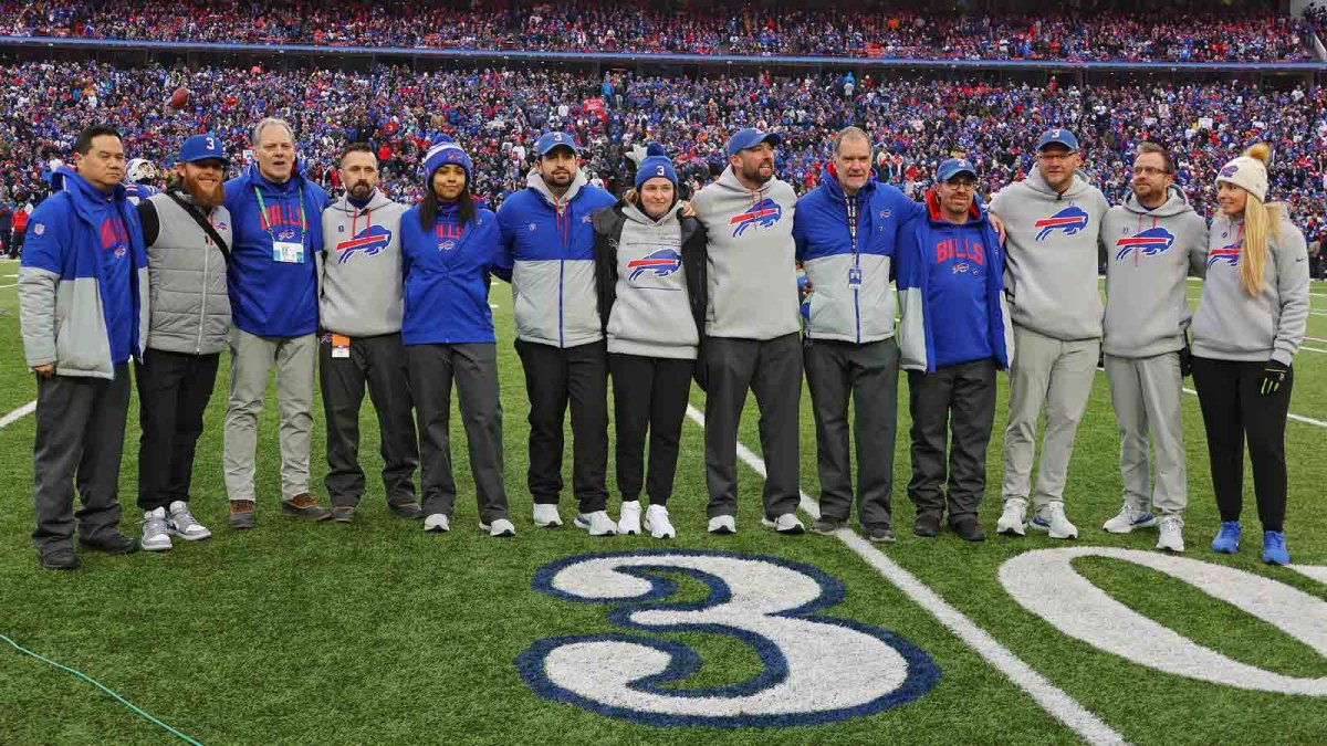 Bills honor Damar Hamlin, medical staff during win over Patriots, to pay  safety's salary in full