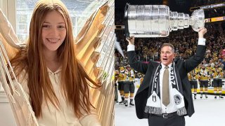 The life of Cassidy Murray (left) will be honored by Bruce Cassidy and the Stanley Cup (right) on July 13, 2023, in Milton, Massachusetts.