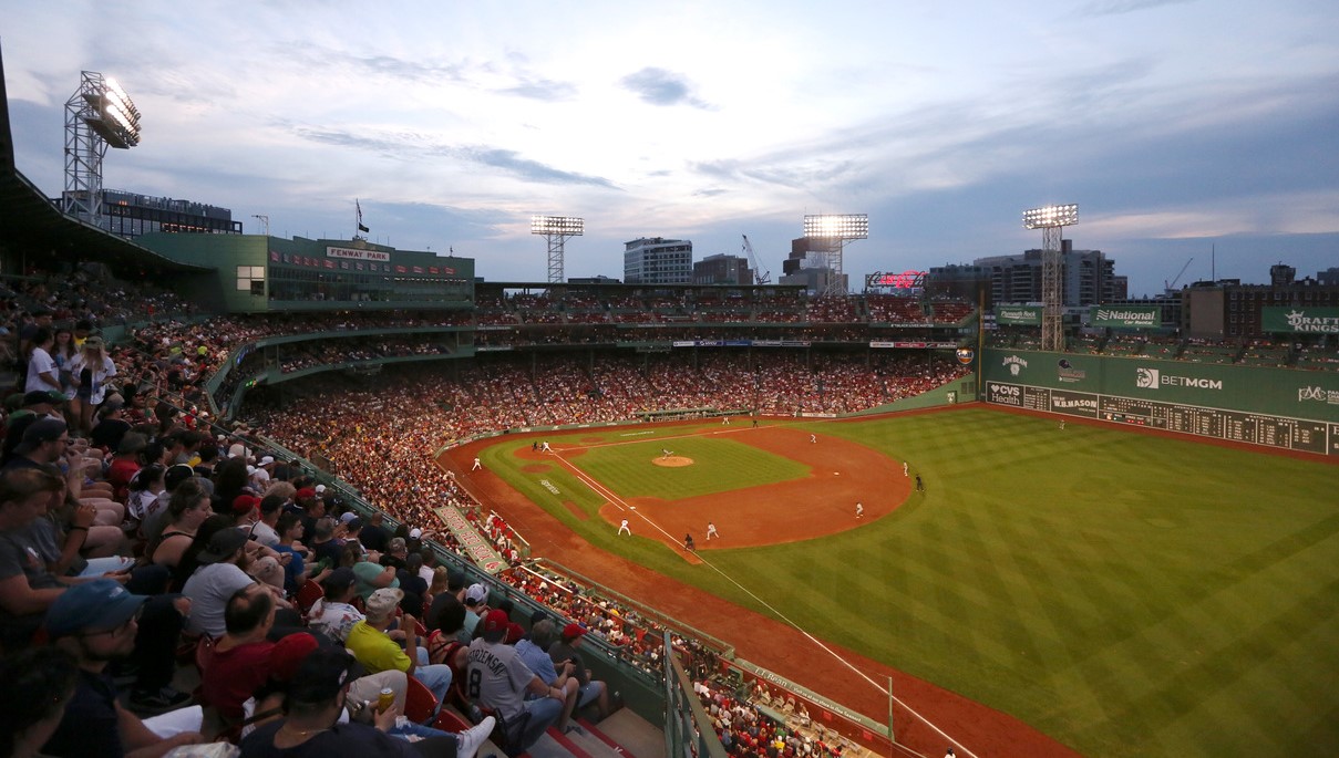 Red Sox play the Miami Marlins at Fenway Park