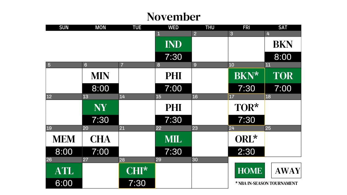 2023-2024 Boston Celtics Printable Schedule Download – NBC Sports Boston