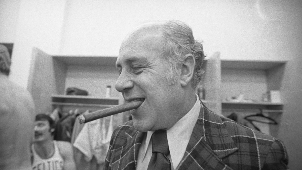 Hall of Fame basketball coach Red Auerbach died at age 89 in 2006