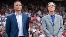 MLB executive Theo Epstein and Red Sox owner John Henry