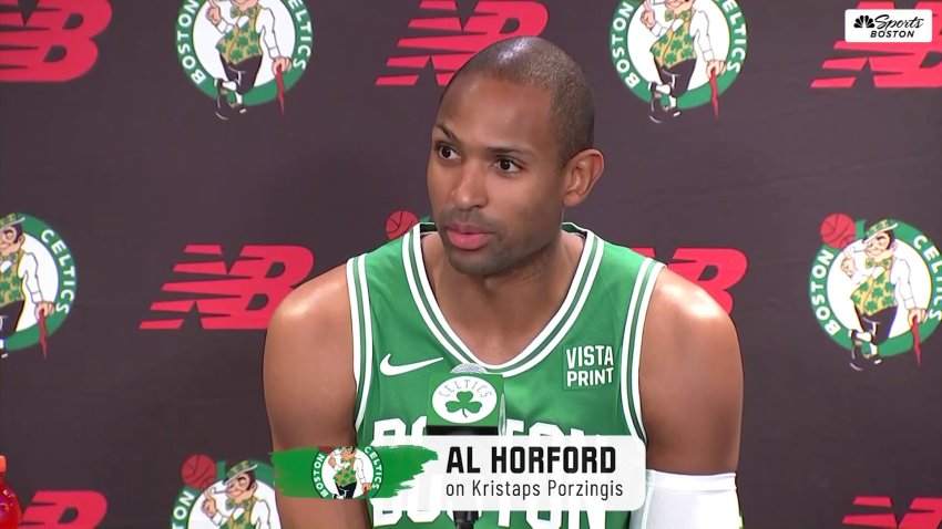 Celtics' Kristaps Porzingis praises Al Horford's defense as crucial piece 