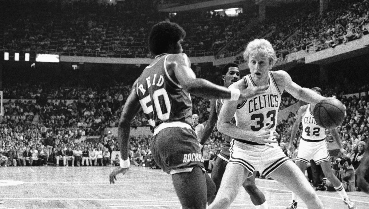 Boston Celtics Larry Bird in action during competition at Chicago News  Photo - Getty Images