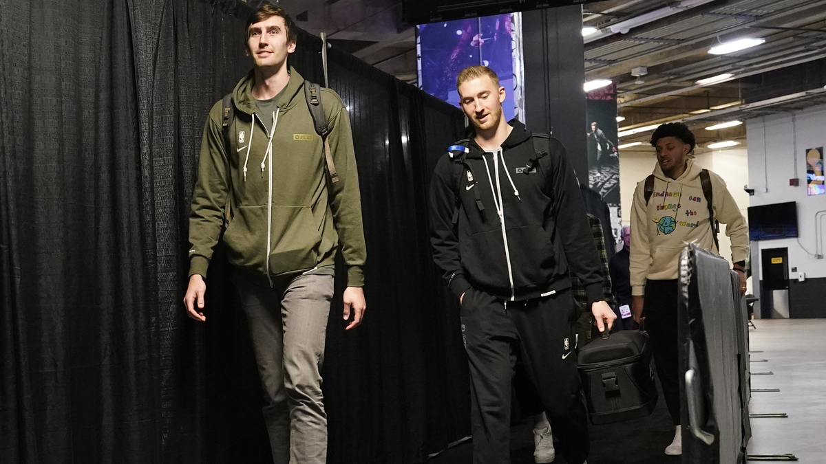 Celtics teammates Luke Kornet and Sam Hauser