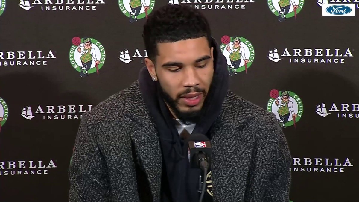 Tatum talks handling double teams: “Don’t get bored making the right ...