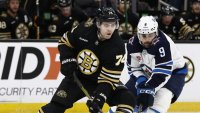 DeBrusk acknowledges it's hard not to worry about NHL trade deadline