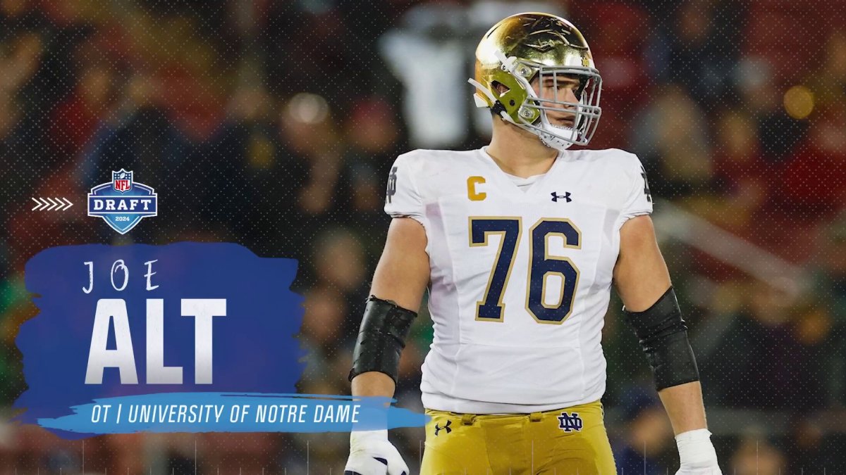 2024 NFL Draft Highlights Joe Alt OT, Notre Dame NBC Sports Boston