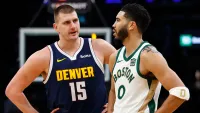 Nuggets big man Nikola Jokic and Celtics forward Jayson Tatum