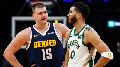 Nuggets big man Nikola Jokic and Celtics forward Jayson Tatum