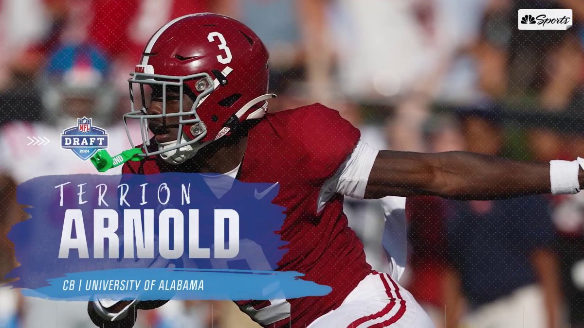 2024 NFL Draft Highlights: Terrion Arnold, CB – Alabama – NBC Sports Boston