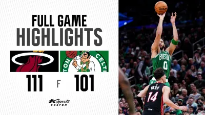 HIGHLIGHTS: Heat's record-setting shooting night shocks Celtics