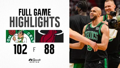 HIGHLIGHTS: Derrick White's career night puts Celtics up 3-1 over Heat