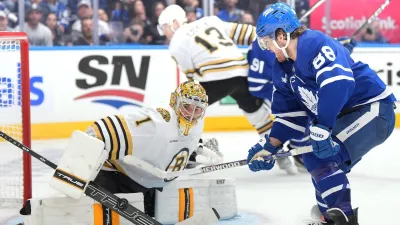 Bruins fail to clinch in Game 5 overtime loss to Maple Leafs
