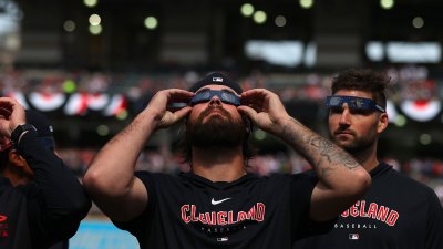What happened to sports during the total eclipse?