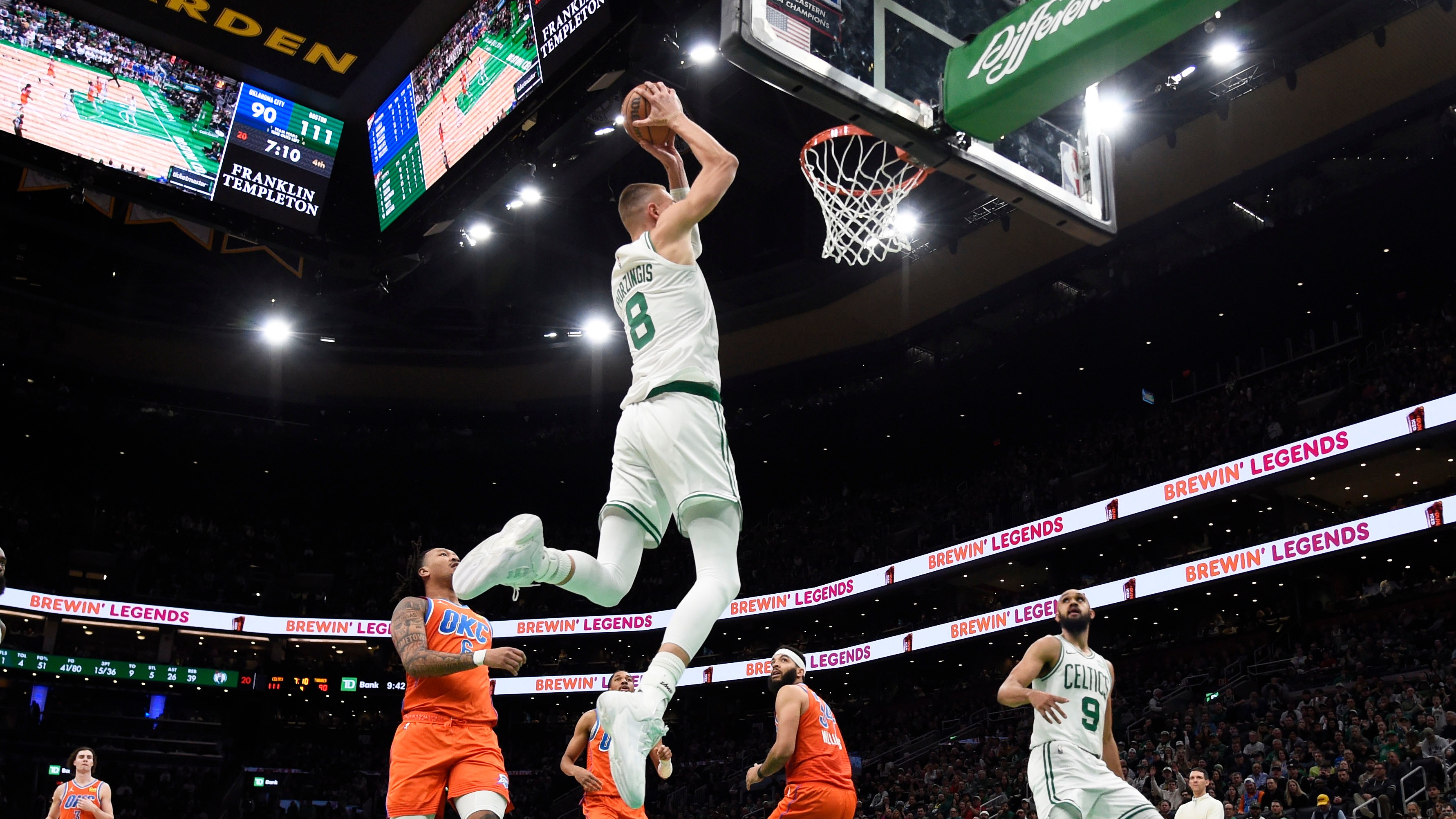 Porzingis on C's mindset ahead of playoffs, clinching NBA's best record