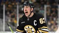 Watch Brad Marchand get massive ovation before Bruins-Panthers Game 6