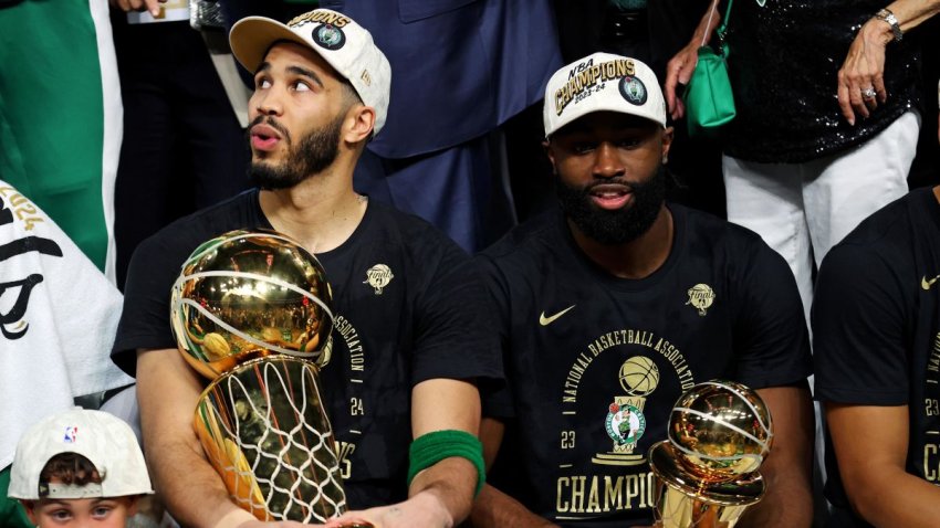 Jayson Tatum and Jaylen Brown