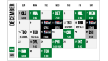 Celtics 2024-25 schedule for December