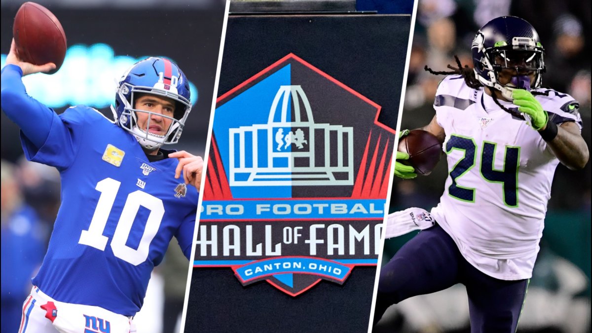 Eli manning marshawn lynch highlight pro football hall of fame class