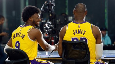 LeBron-Bronny era officially begins, first look at Lakers media day