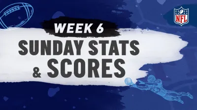 Stats and scores from NFL Sunday Week 6