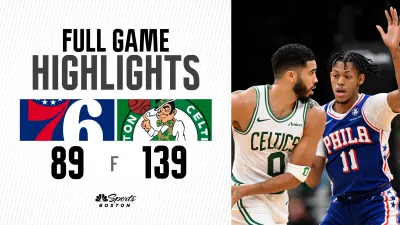 HIGHLIGHTS: C's blow out 76ers by 50 pts in preseason home opener