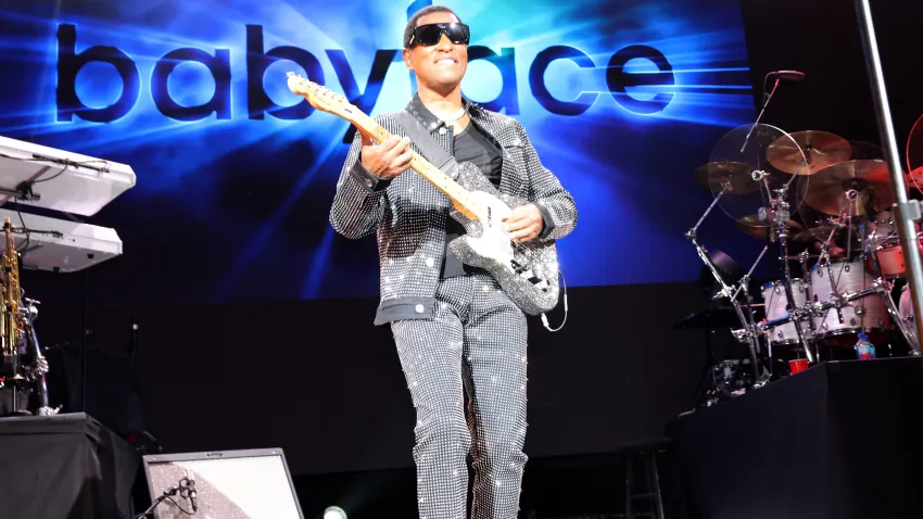 NEW YORK, NEW YORK – NOVEMBER 11: Babyface performs during WBLS Presents Circle Of Sisters on November 11, 2023 in New York City. (Photo by Johnny Nunez/WireImage)