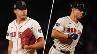 Red Sox pitcher Nick Pivetta and outfielder Tyler O'Neill