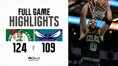 HIGHLIGHTS: Things get chippy between Williams and Tatum in C's win over Hornets