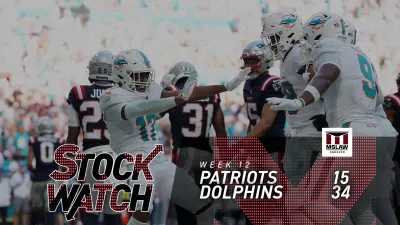 Patriots-Dolphins Stock Watch: A discouraging loss in Miami