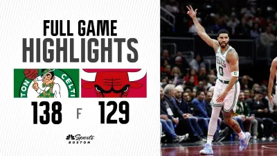 HIGHLIGHTS: Celtics finish NBA Cup group play with a 138-129 win vs. the Bulls