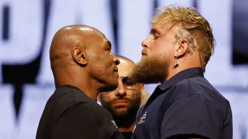 Mike Tyson and Jake Paul