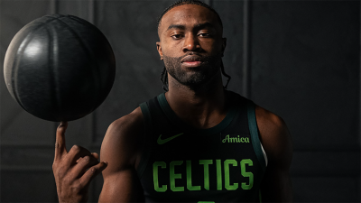 Jaylen Brown in the Celtics' 2024-25 City Edition uniform