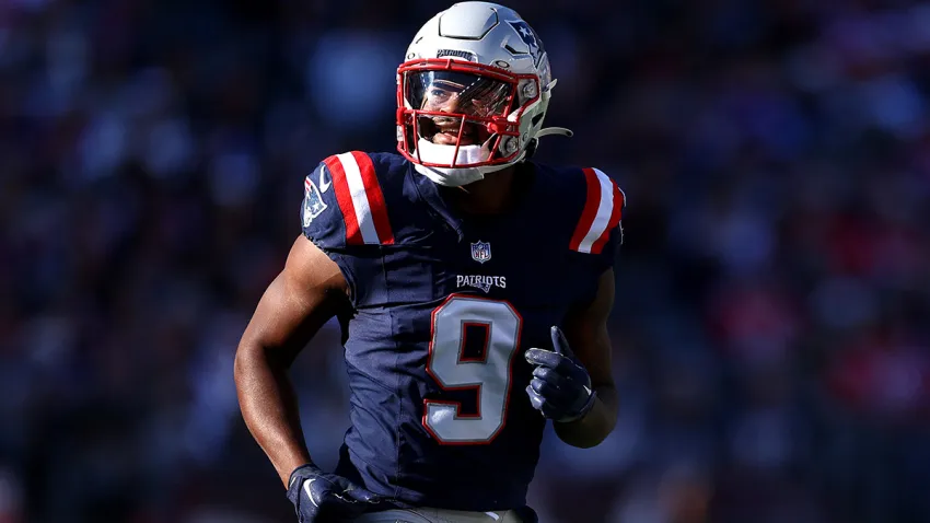 Patriots wide receiver Kayshon Boutte