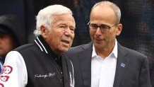 Patriots owner Robert Kraft and team president Jonathan Kraft