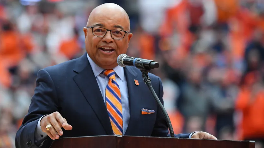 Mike Tirico speaks