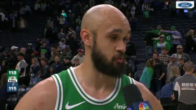 Derrick White talks Celtics' mindset after battle with T'Wolves