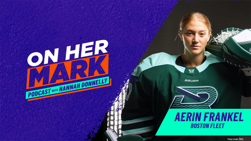 Boston Fleet goalie Aerin Frankel