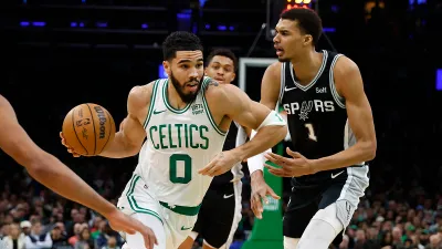 Jayson Tatum and Victor Wembanyama