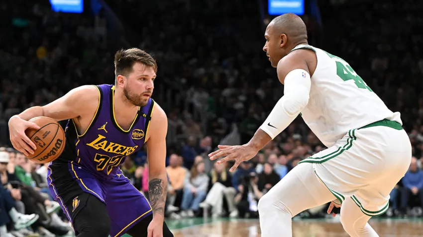 Al Horford and Luka Doncic